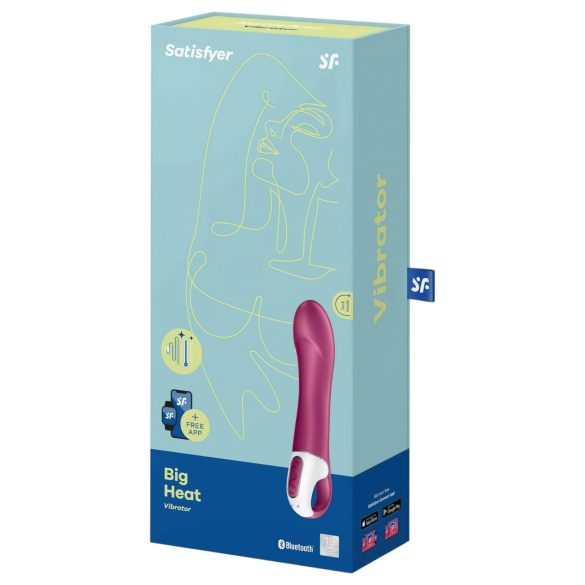 Satisfyer Big Heat - G-spot vibrator met verwarming - oplaadbaar - rood