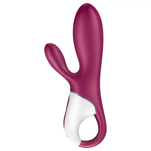 Satisfyer Hot Bunny - App-gestuurde verwarmde vibrator met clitorisstimulator (rood)