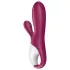 Satisfyer Hot Bunny - App-gestuurde verwarmde vibrator met clitorisstimulator (rood)