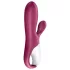 Satisfyer Hot Bunny - App-gestuurde verwarmde vibrator met clitorisstimulator (rood)