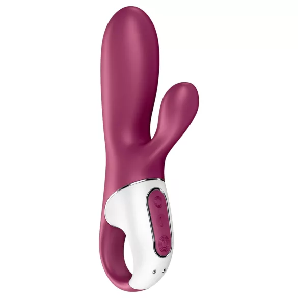 Satisfyer Hot Bunny - App-gestuurde verwarmde vibrator met clitorisstimulator (rood)