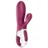 Satisfyer Hot Bunny - App-gestuurde verwarmde vibrator met clitorisstimulator (rood)