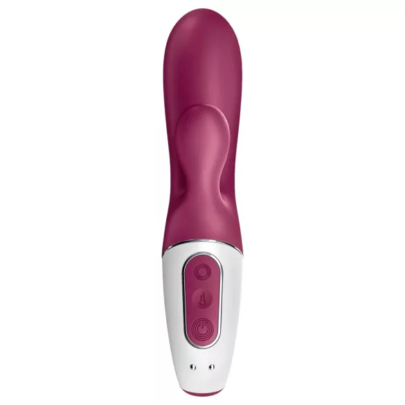 Satisfyer Hot Bunny - App-gestuurde verwarmde vibrator met clitorisstimulator (rood)