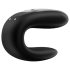 Satisfyer Double Fun - koppel vibrator - waterdicht - zwart