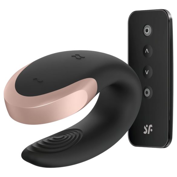 Satisfyer Double Love - slimme, draadloze koppelsvibrator (zwart)