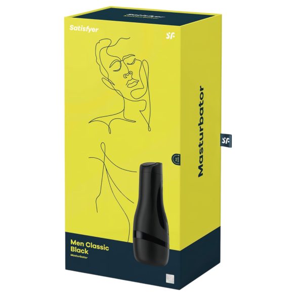 Satisfyer Men Classic - manuele zuig masturbator - zwart
