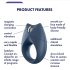 Satisfyer Royal One - slimme vibratiering (blauw)