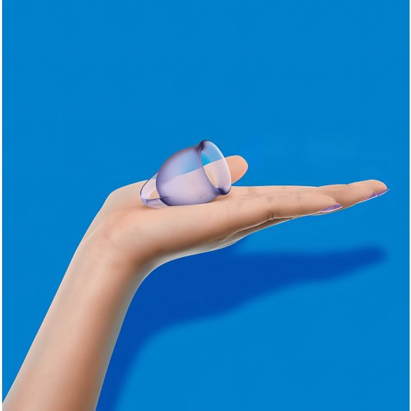 Satisfyer Feel Confident - menstruatiecup set - siliconen - paars