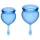 Satisfyer - menstruatiecup set - 2 stuks - blauw