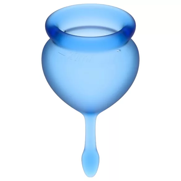 Satisfyer - menstruatiecup set - 2 stuks - blauw