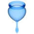 Satisfyer - menstruatiecup set - 2 stuks - blauw