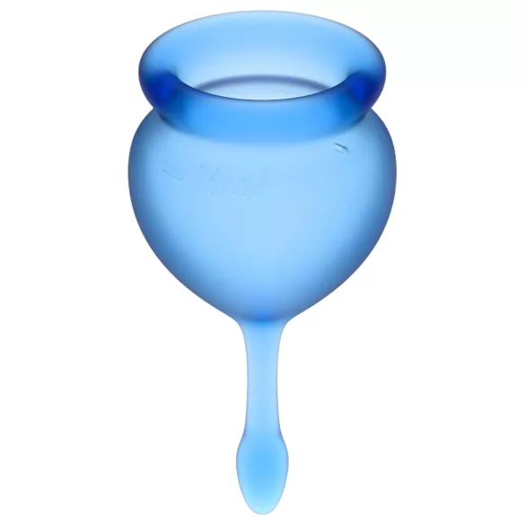 Satisfyer - menstruatiecup set - 2 stuks - blauw