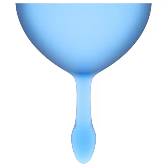 Satisfyer - menstruatiecup set - 2 stuks - blauw