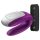 Satisfyer Double Fun - koppel vibrator - app-gestuurd - siliconen - paars