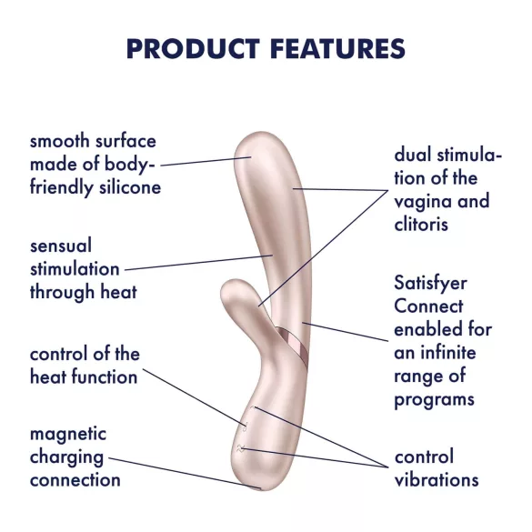 Satisfyer Hot Lover - vibrator met verwarming - zilver