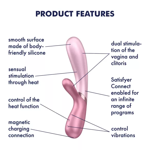 Satisfyer Hot Lover - App-gestuurde vibrator (roze)