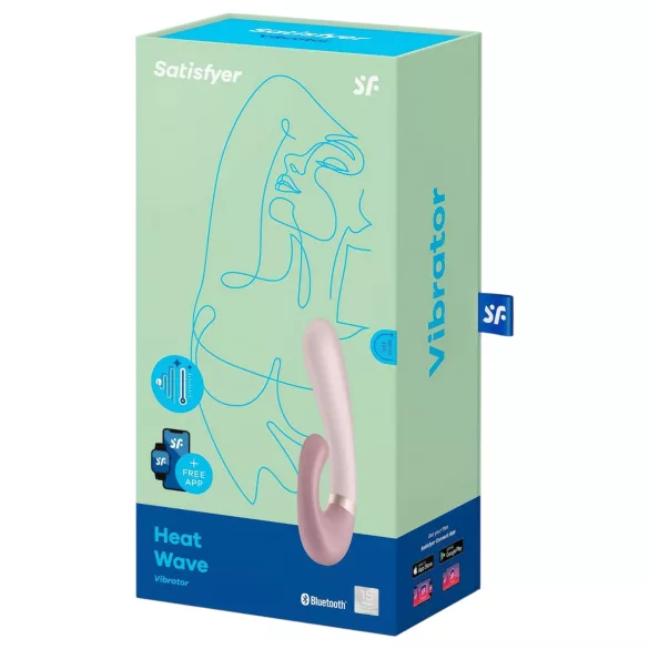 Satisfyer Heat Wave - App-gestuurde verwarmende vibrator (beige)