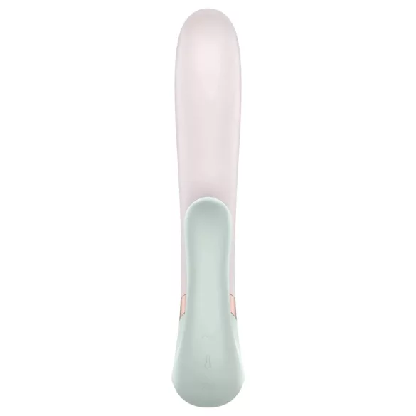 Satisfyer Heat Wave - rabbit vibrator met verwarming - siliconen - mint