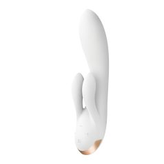   Satisfyer Double Flex - vibrerende duo vibrator met clitorisstimulator - wit