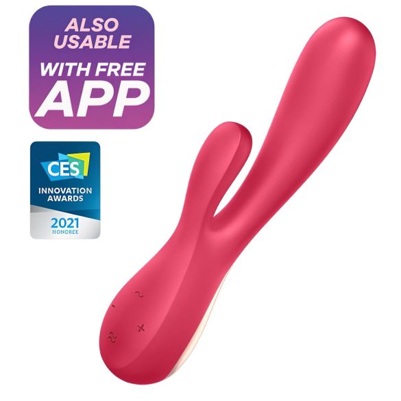 Satisfyer Mono Flex - vibrator - waterproof - rood