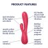 Satisfyer Mono Flex - vibrator - waterproof - rood