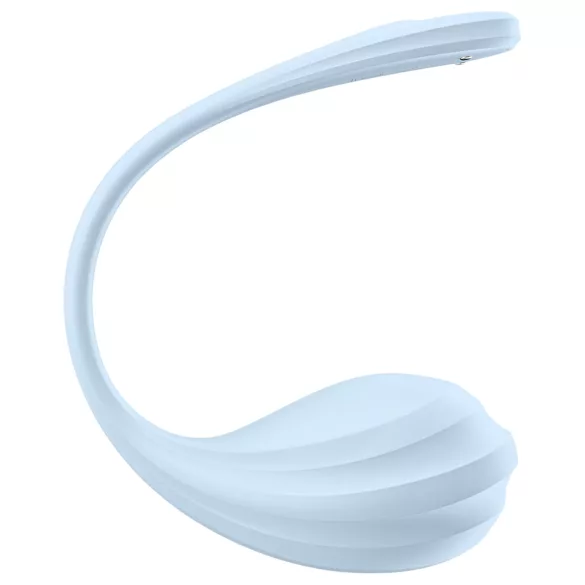 Satisfyer Smooth Petal - draagbaar app-gestuurd vibrerend ei (blauw)