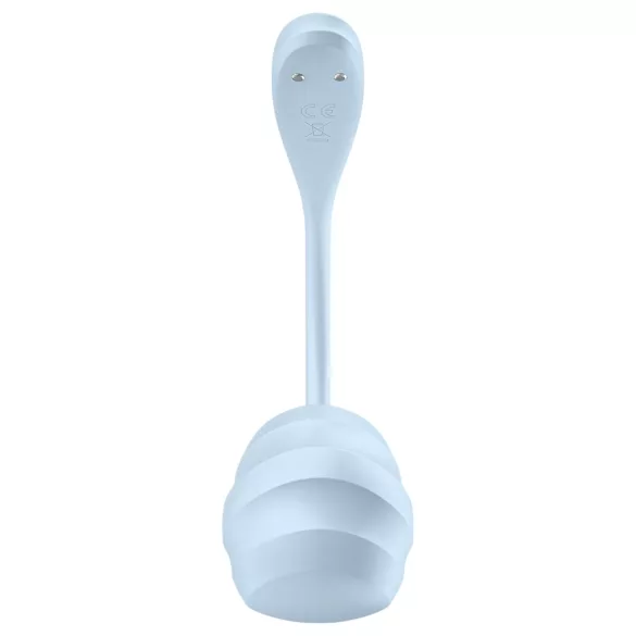 Satisfyer Smooth Petal - draagbaar app-gestuurd vibrerend ei (blauw)