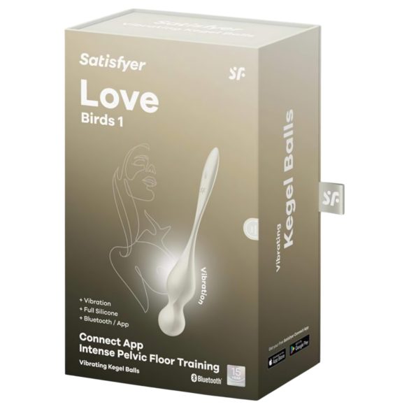 Satisfyer Love Birds 1 - slimme vibrerende geishabal - wit