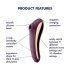 Satisfyer Dual Kiss - vibrator voor vagina en clitoris - 2-in-1 - paars