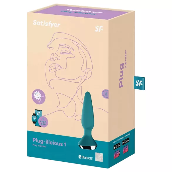Satisfyer Plug-ilicious 1 - App-gestuurde anale vibrator (groen)
