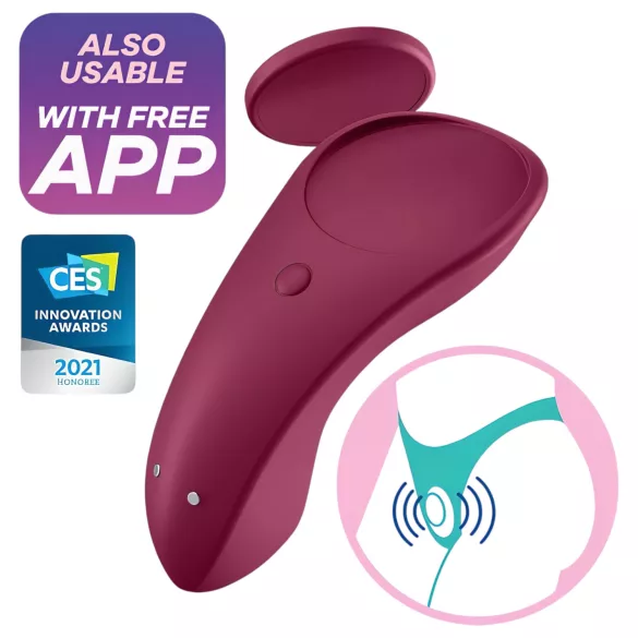 Satisfyer Sexy Secret - App-gestuurde slipvibrator (rood)