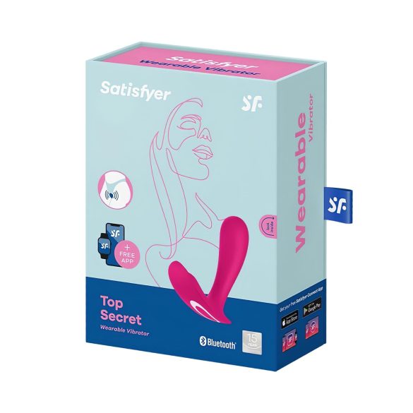 Satisfyer Top Secret - vibrator met 2 motoren - app-bestuurbaar - roze