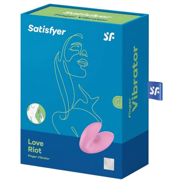 Satisfyer Love Riot - oplaadbare, waterdichte vingervibrator (roze)