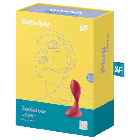 Satisfyer Backdoor Lover - anaal vibrator - oplaadbaar waterdicht - rood