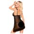 Penthouse After Sunset - doorzichtige babydoll en string (zwart) - M/L