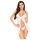 Penthouse - babydoll met string - transparant wit lingerie set