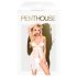 Penthouse Sweet Beast - rozen babydoll set (wit) - M/L