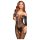 Penthouse Dreamy Diva - catsuit dames - zigzag patroon - zwart - XL