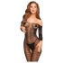 Penthouse Dreamy Diva - catsuit dames - zigzag patroon - zwart - XL