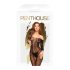 Penthouse Dreamy Diva - catsuit dames - zigzag patroon - zwart - XL