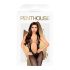 Penthouse Forbidden Fruit - open catsuit - zwart