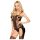 Penthouse Bomb Squad - bodystocking set - netstof - zwart