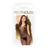 Penthouse - catsuit zonder mouwen - visnet - zwart