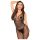 Penthouse Wild Catch - mouwloze netstof overall (zwart) - XL