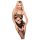 Penthouse Hot Nightfall - lingerie set - golvende open netstof - zwart