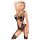 Penthouse Wild Virus - negligee body met bandjes - netstof - zwart