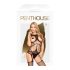 Penthouse Gangsta Babe - open net lingerie set - zwart - XL