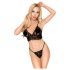 Penthouse Dubbele Spice - kanten bh-set (zwart)