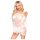 Penthouse Lip Smacker - kanten set met off-shoulder (wit) - M/L