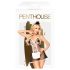 Penthouse Teaser - 3-delige dienstmeisje kostuum (zwart-wit) - L/XL